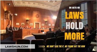 Acts vs. Laws: Which Holds Greater Authority in Society?