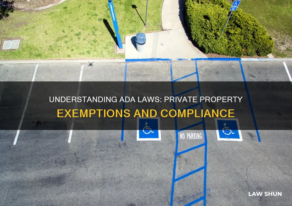 do ada laws apply to private property