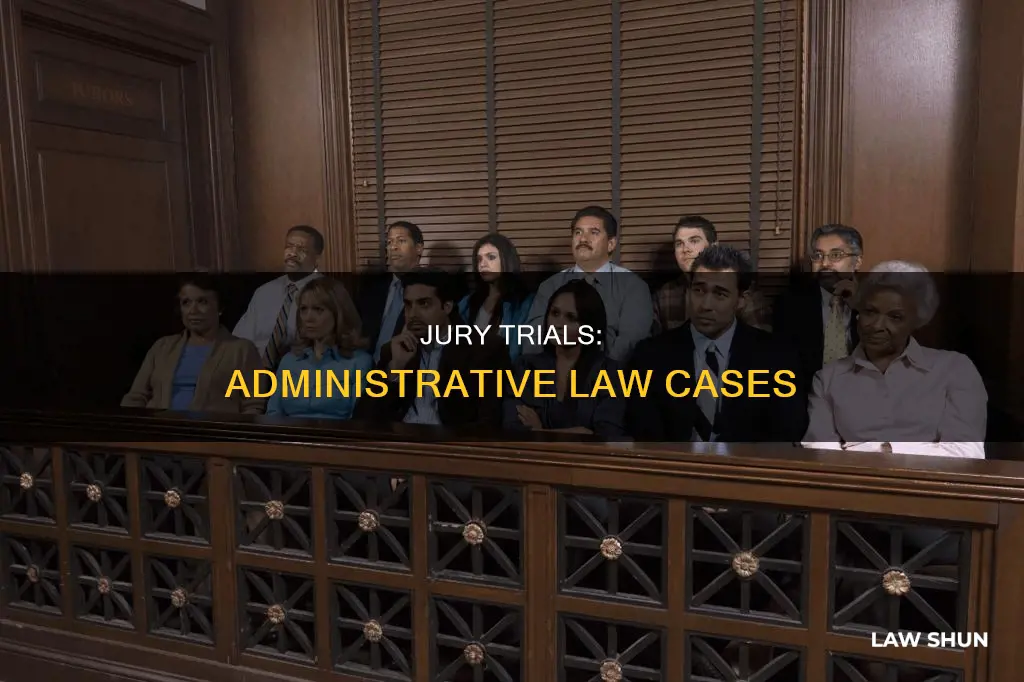 do administrative law cases have a right to a jury