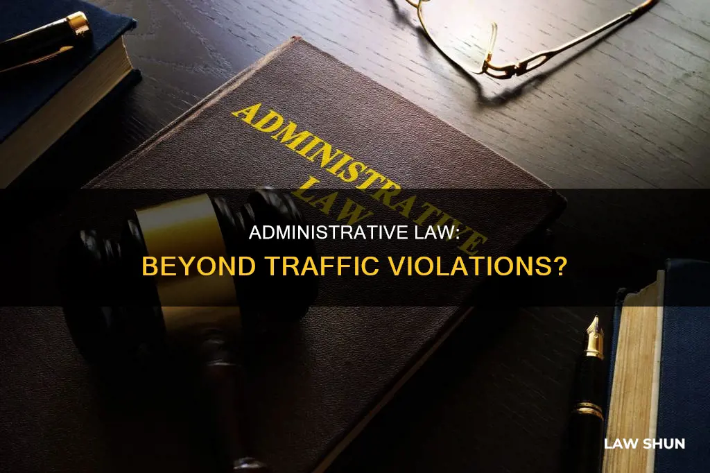 do administrative laws apply only to traffic violations