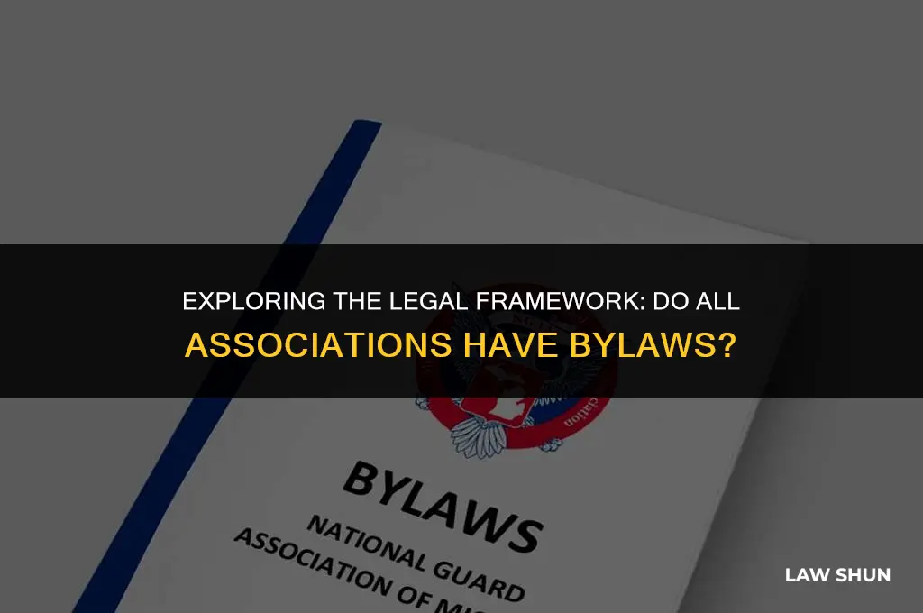 do all associations have by laws