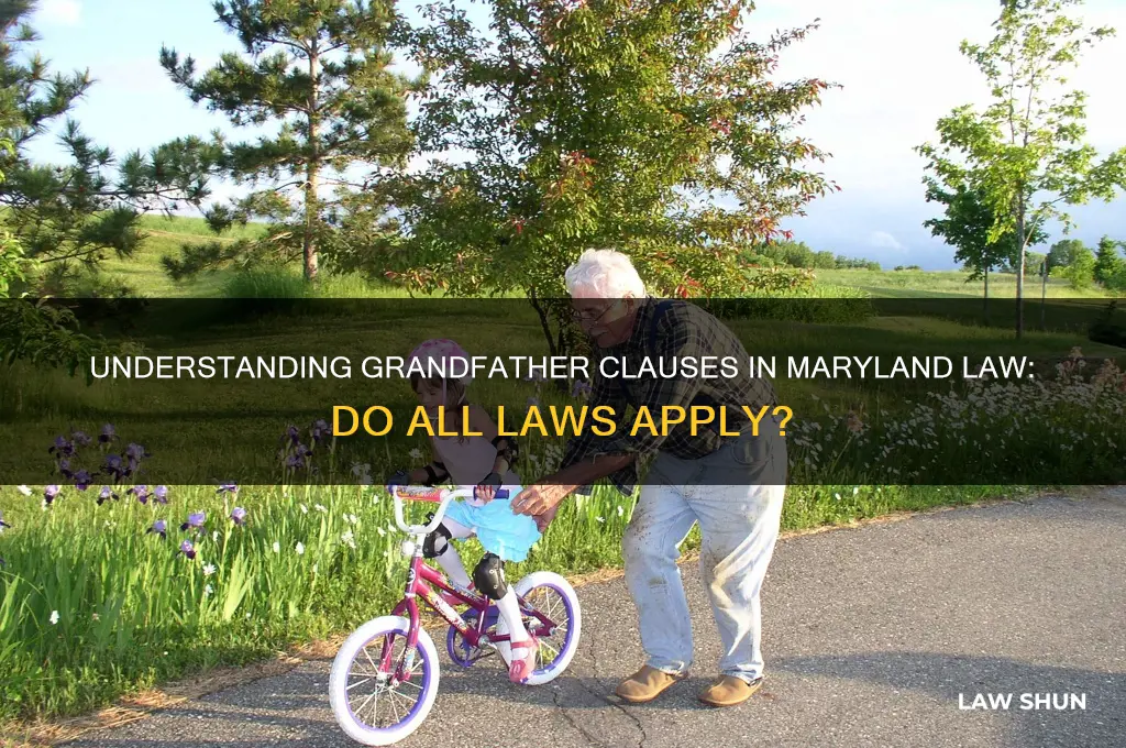 do all laws have to be grandfathered in in maryland