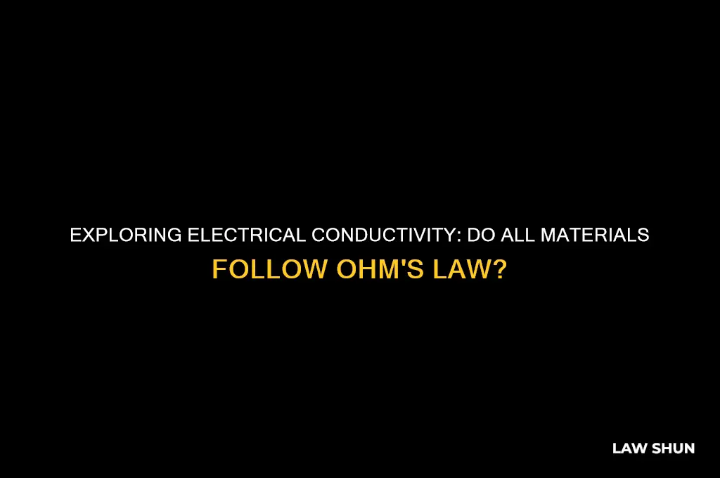 do all materials obey ohms law