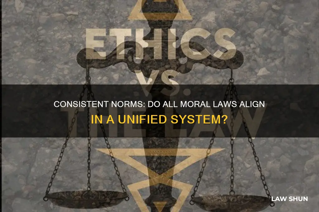 do all moral laws from a consistent system of norms