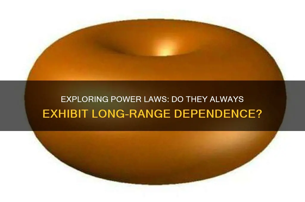 do all power laws have long range dependence