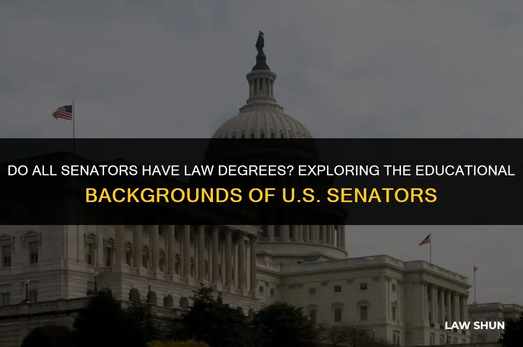 do all senators have law degrees