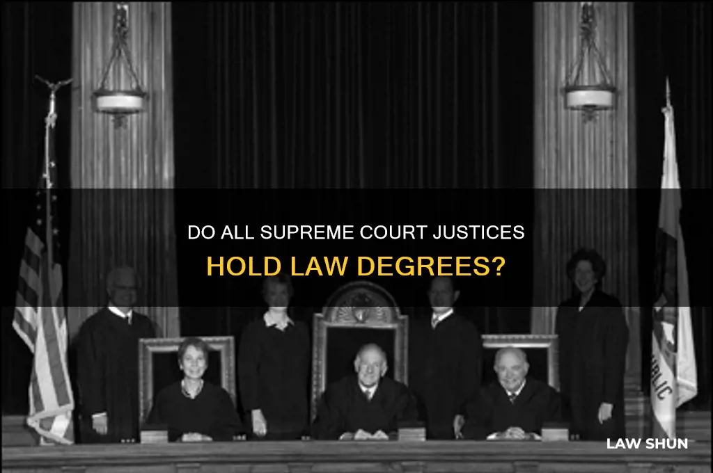 do all supreme court justices have law degrees