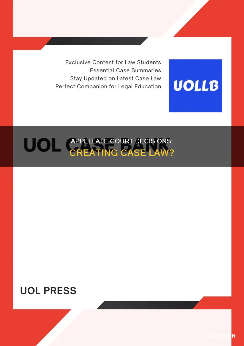 do appellete court decisons result in case law