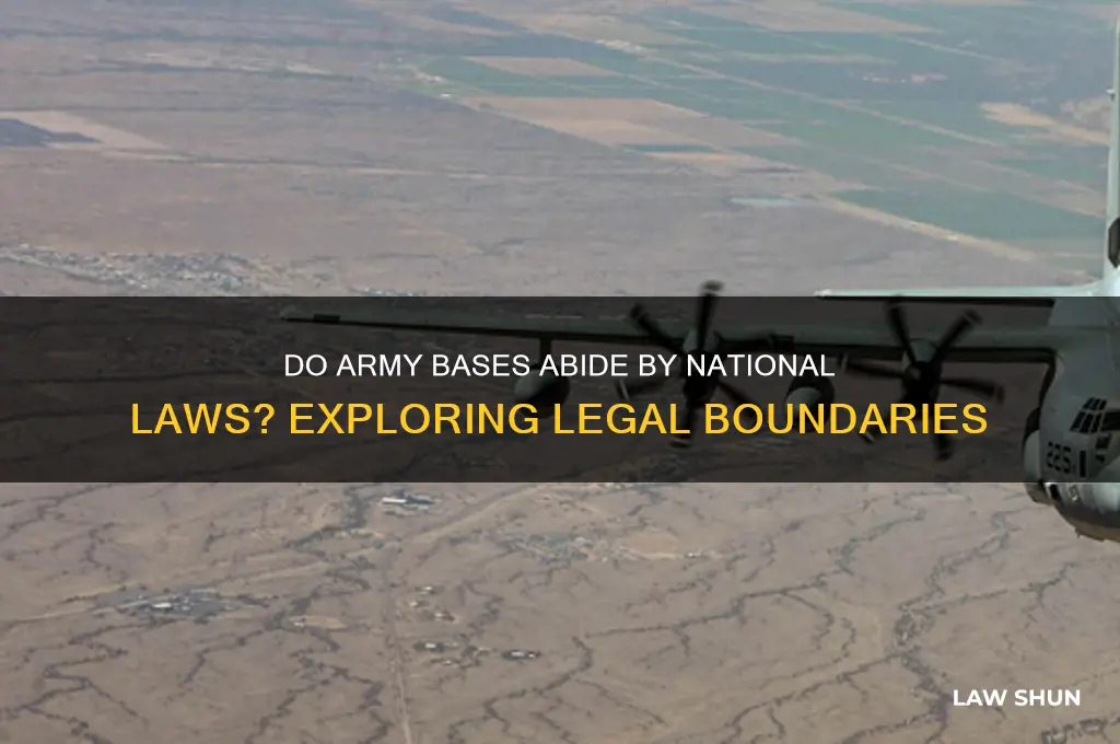 do army bases have to go by countries laws