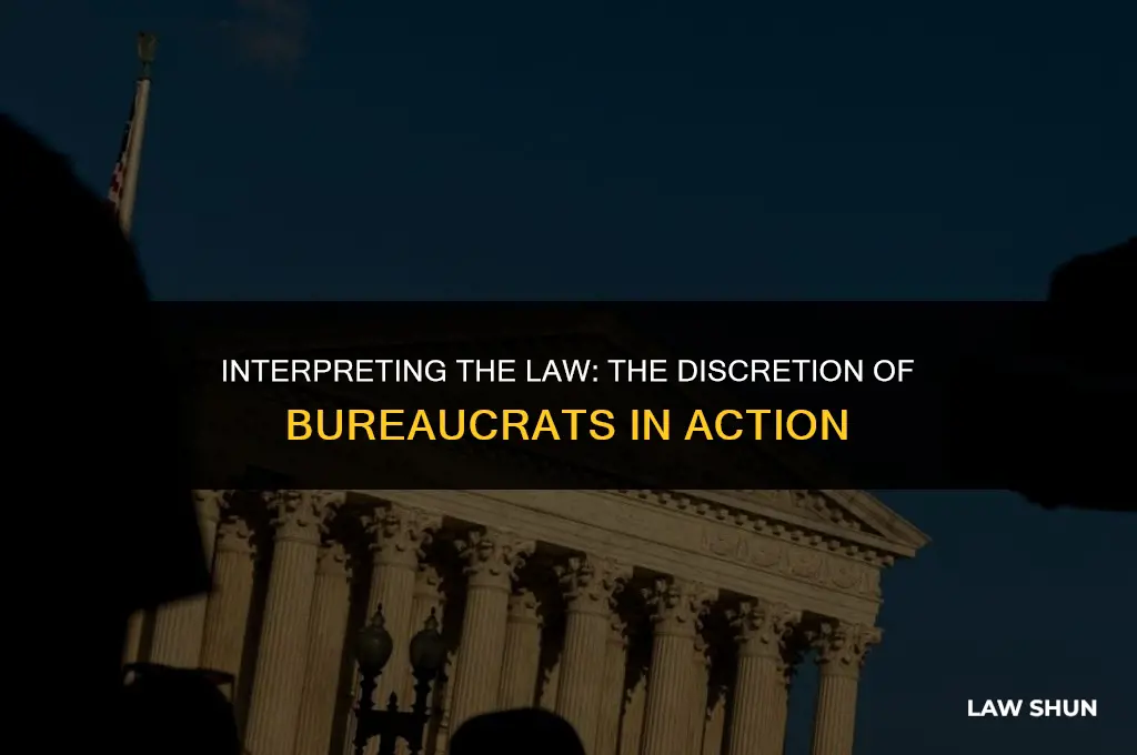 do beaurcrats determine intent of law