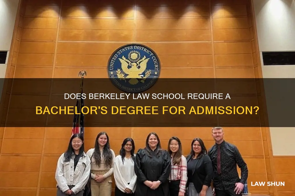 do berkeley for law need bachelors