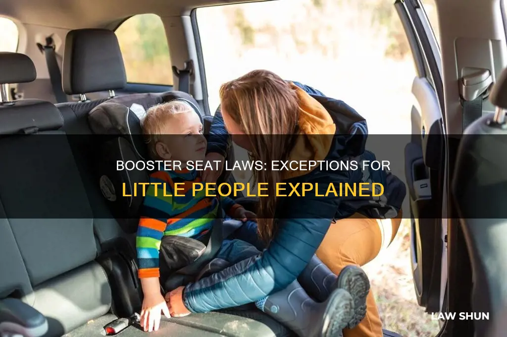 do booster seat laws have exception for little people