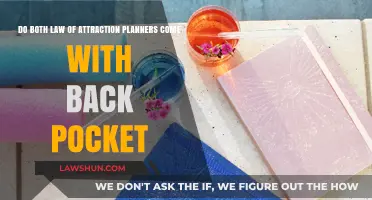 Law of Attraction Planners: Do Both Include a Back Pocket?