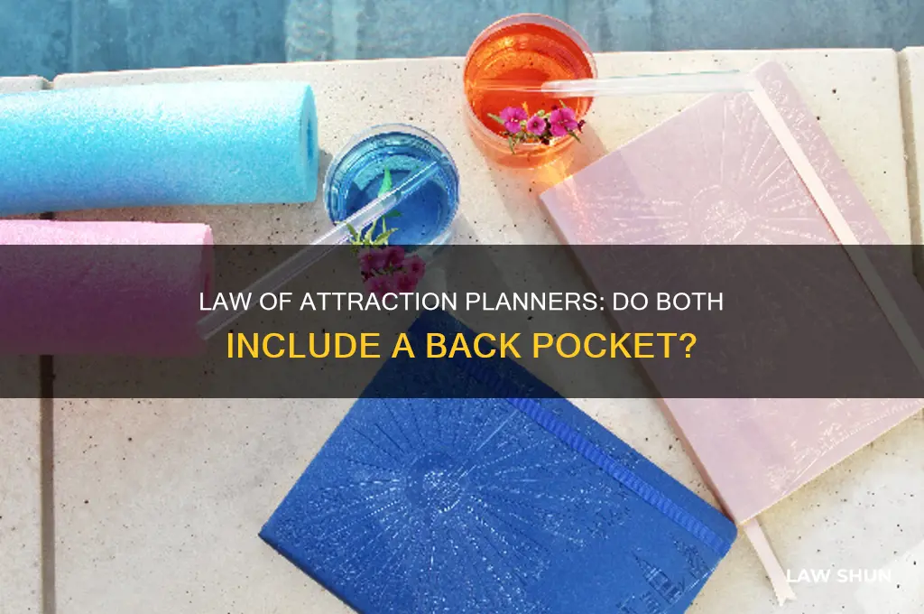 do both law of attraction planners come with back pocket