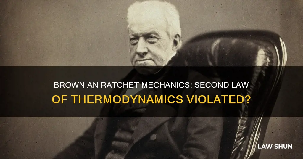 do brownian ratchets break the second law of thermodynamics