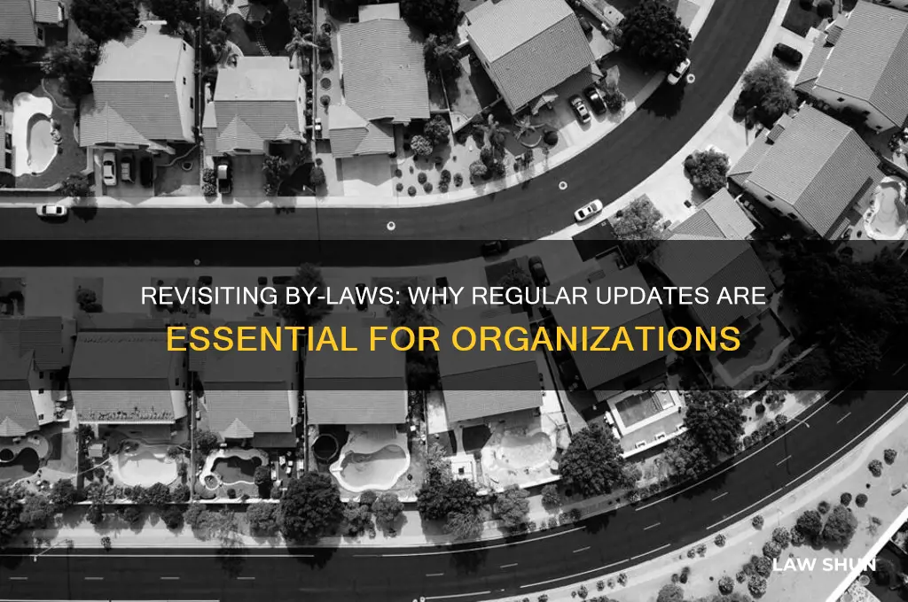 do by-laws need to be updated