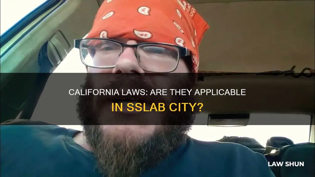 do ca laws apply to sslab city