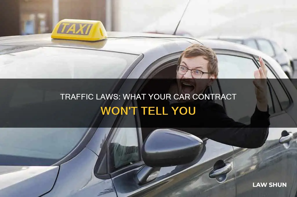 do car contracts talk about traffic laws