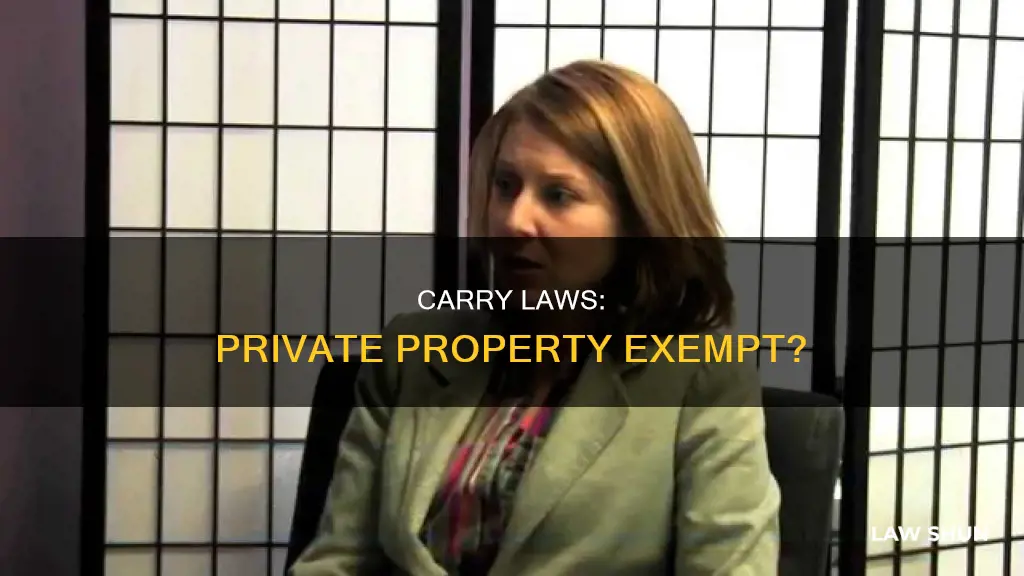 do carry laws apply on private property