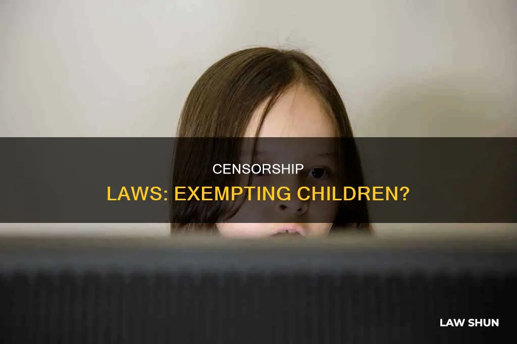 do censorship laws apply to children