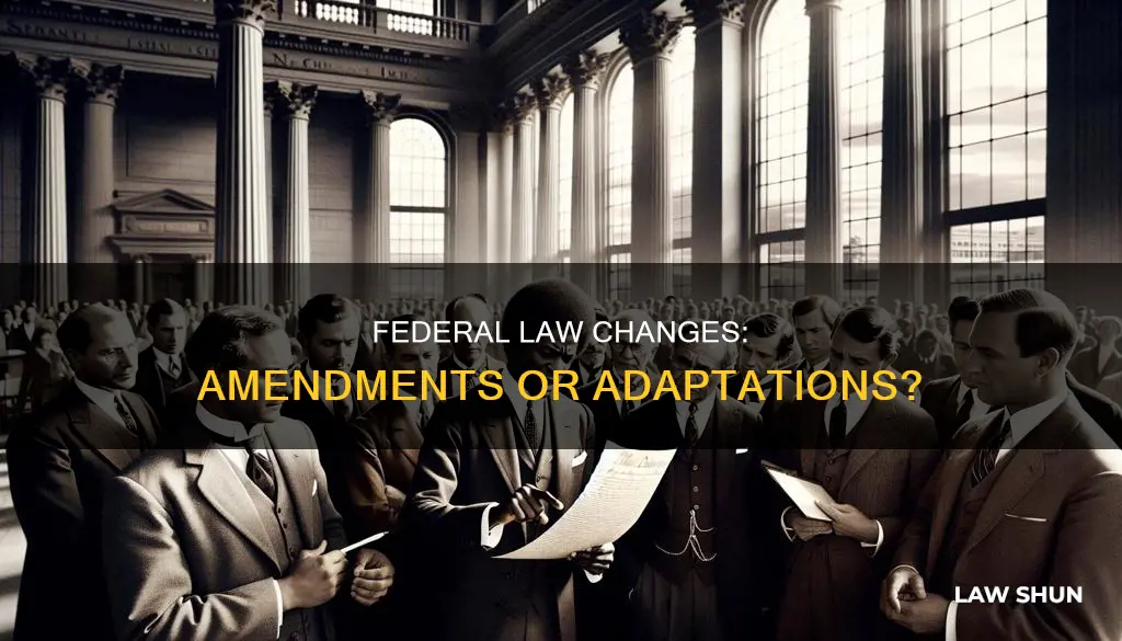 do changes in federal laws become amendments