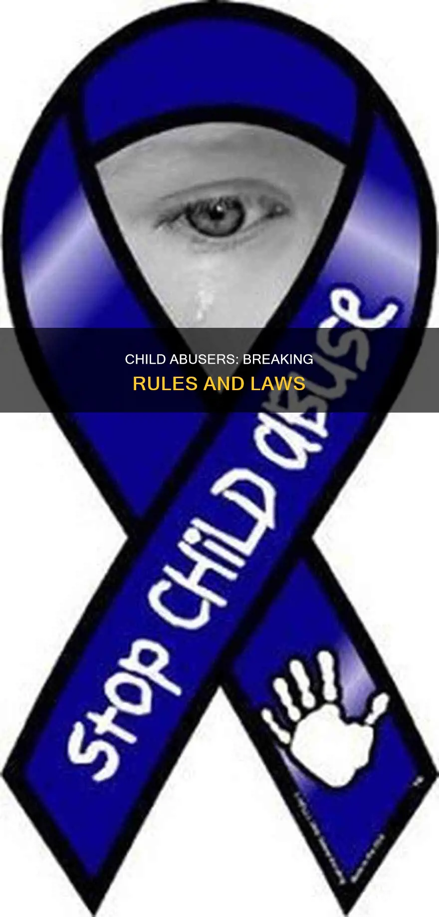 do child abusers to break rules or lawa