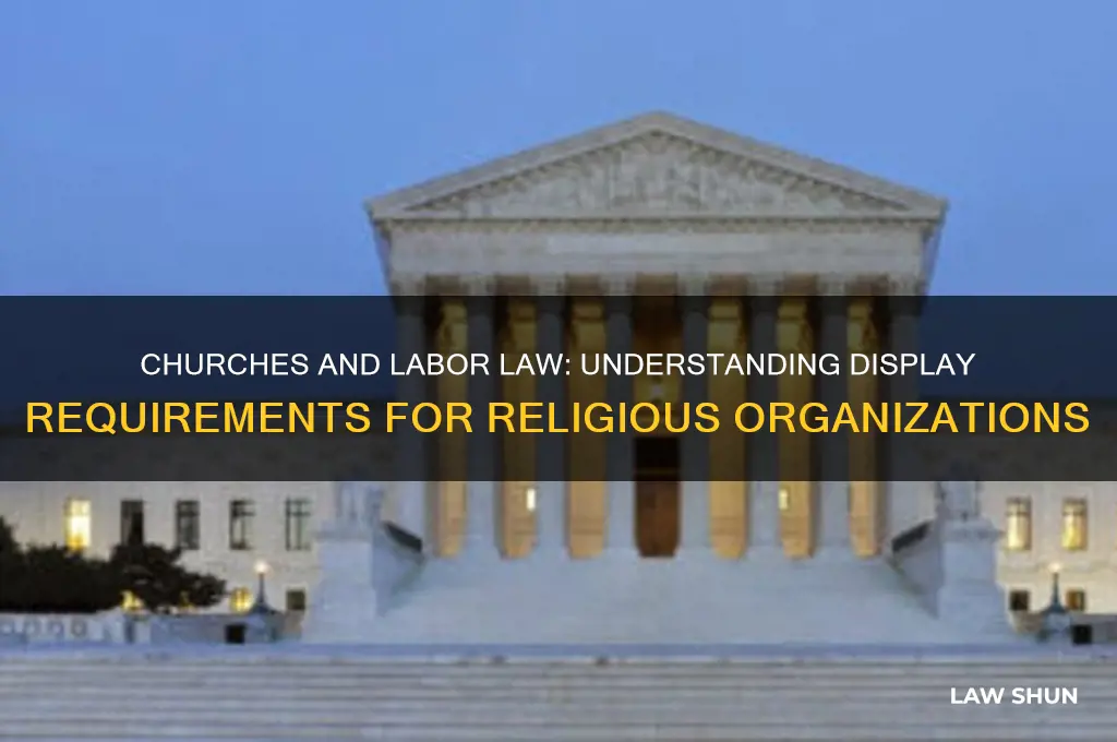 do churches have to display labor law