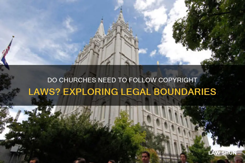 do churches have to honor copyright law