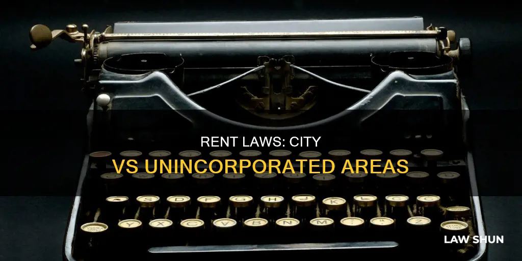 do city rent laws apply in unincorporated areas