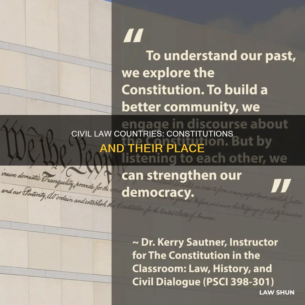 do civil law countries have constitutions