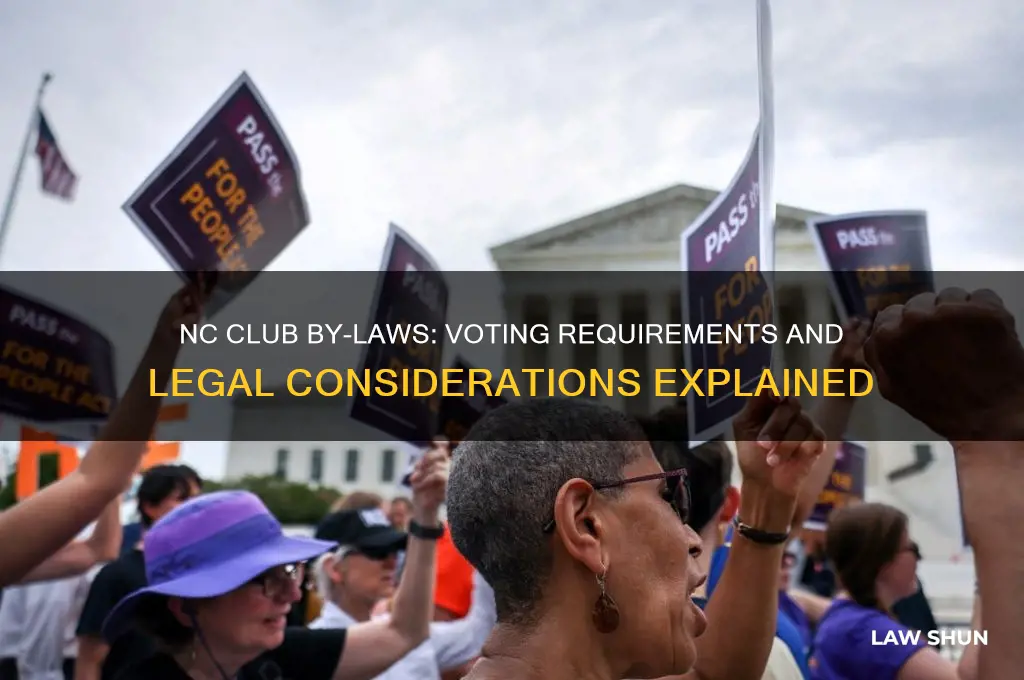 do club by-laws need to be voted on in nc