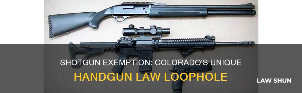 do colorado handgun purchasing laws apply to shotguns