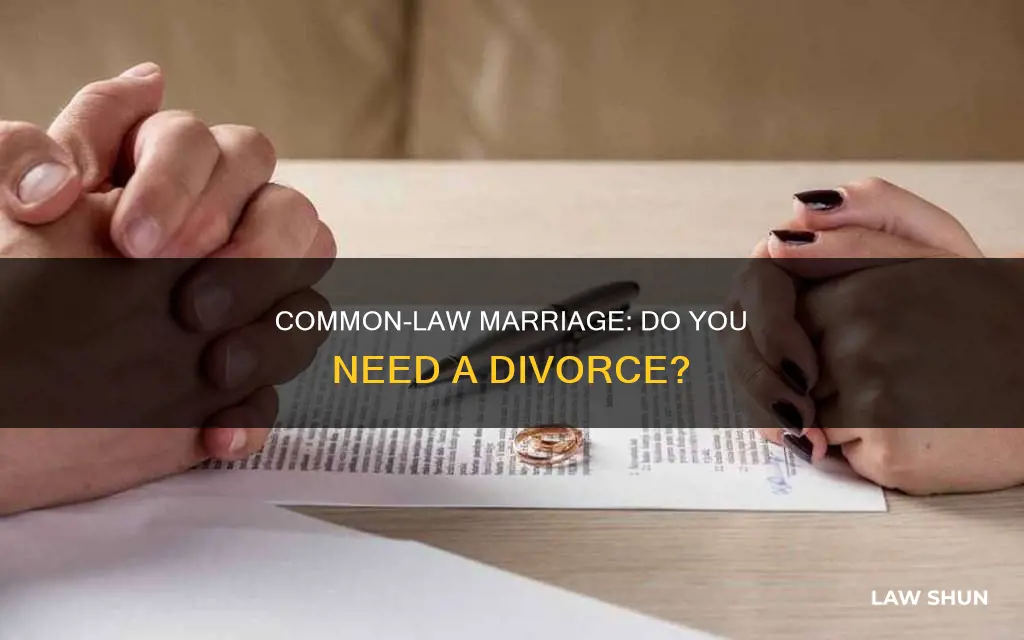 do common law marriages require a divorce