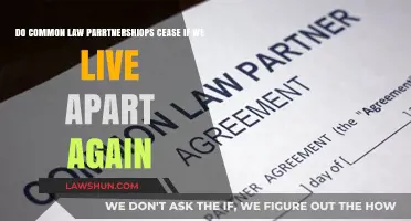 Living Apart: Does It End a Common Law Partnership?