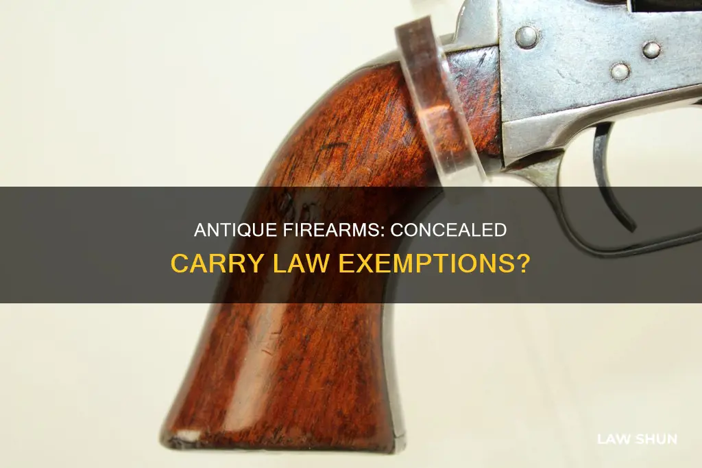 do concealed carry laws apply to antique firearms