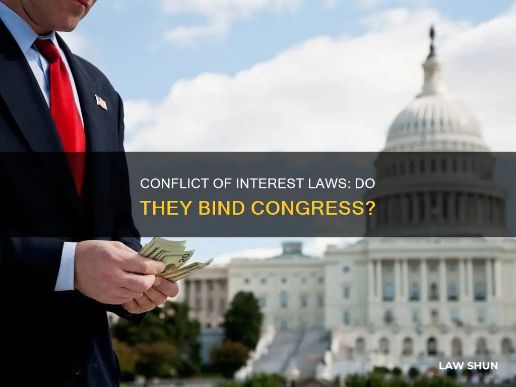 do conflict of interest laws apply to congress