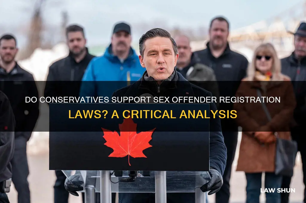 do conservatives favor sex offender registeration laws