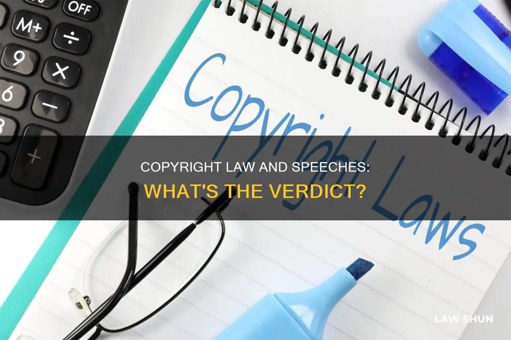 do copyright laws apply to speeches