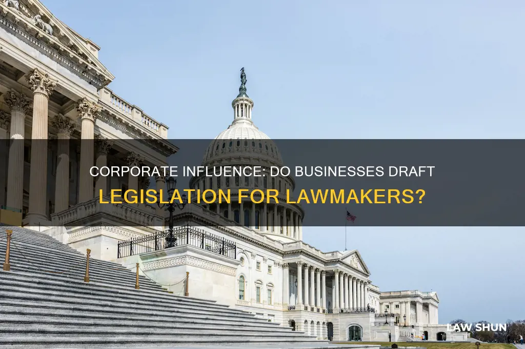 do corporations write laws for lawmakers