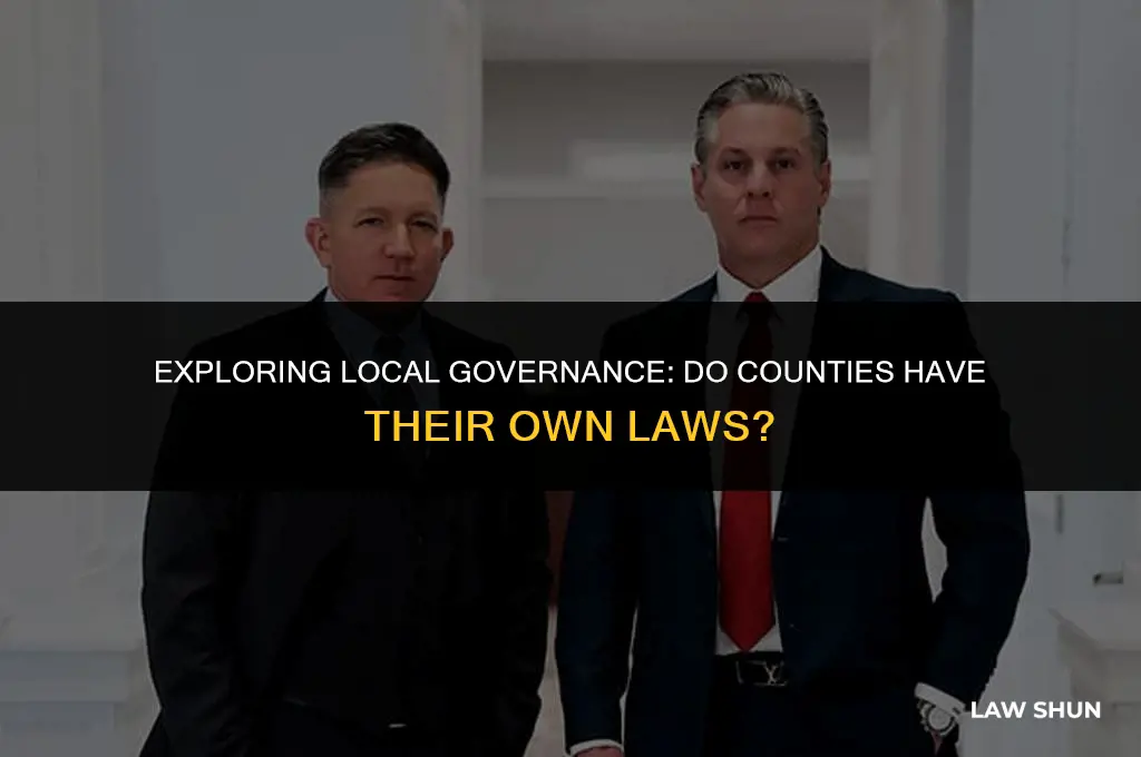 do counties have their own laws