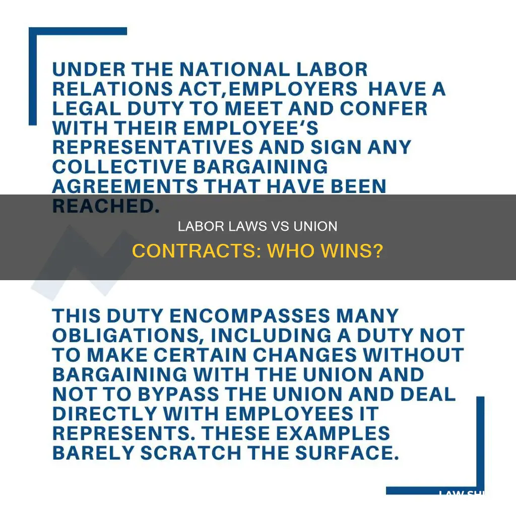 do ct labor laws supersede union contracts