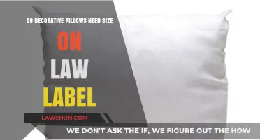 Decorative Pillow Law Labels: Size Requirements Explained