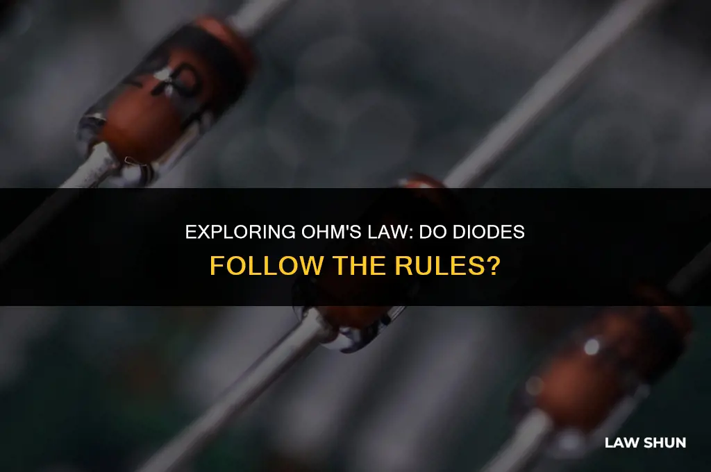 do diodes obey ohm