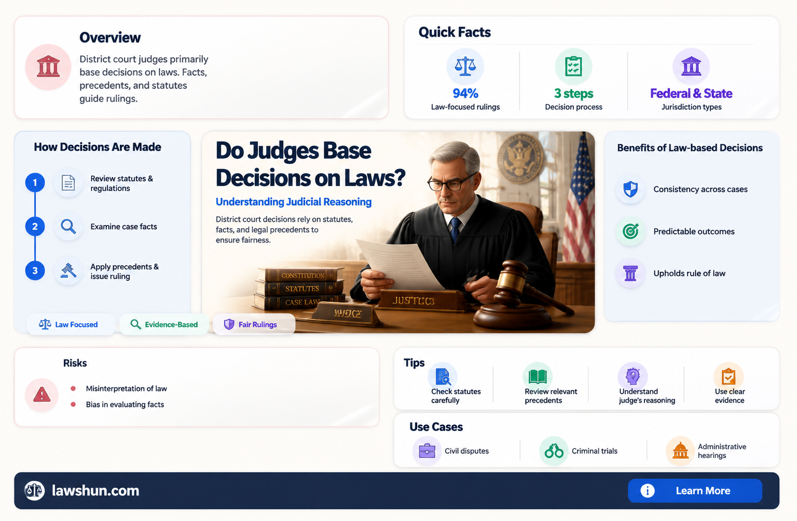 are district courts judges based on laws