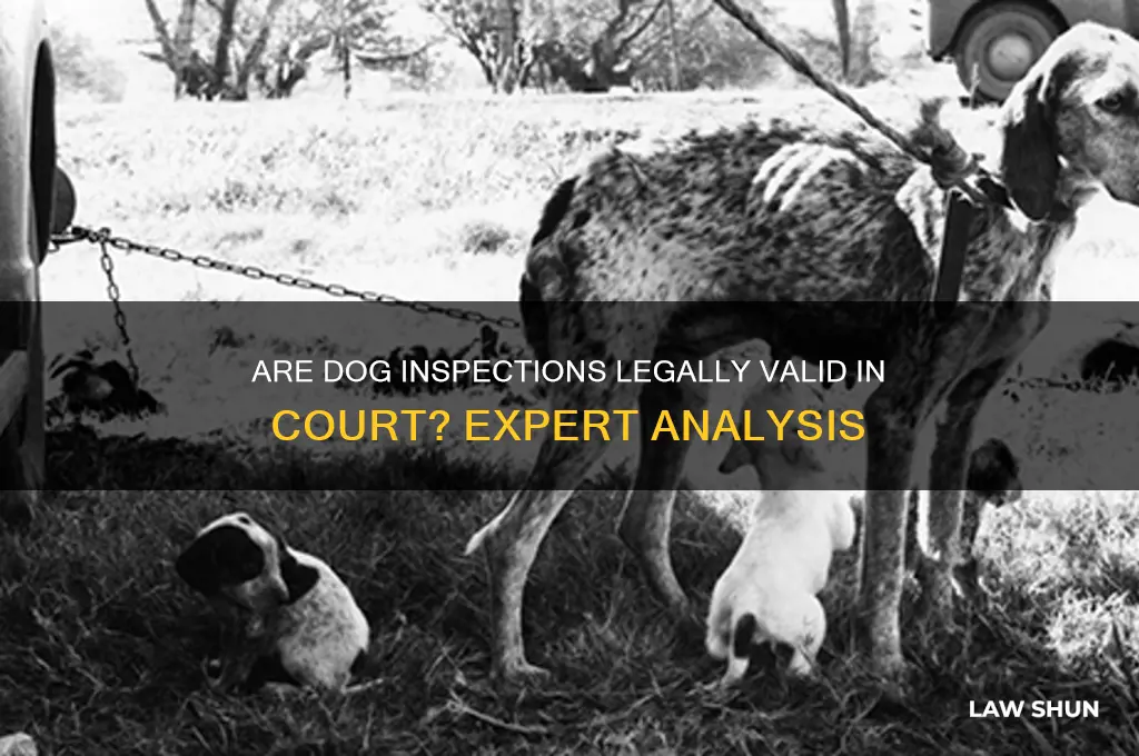 do dog inspections hold up in a court of law