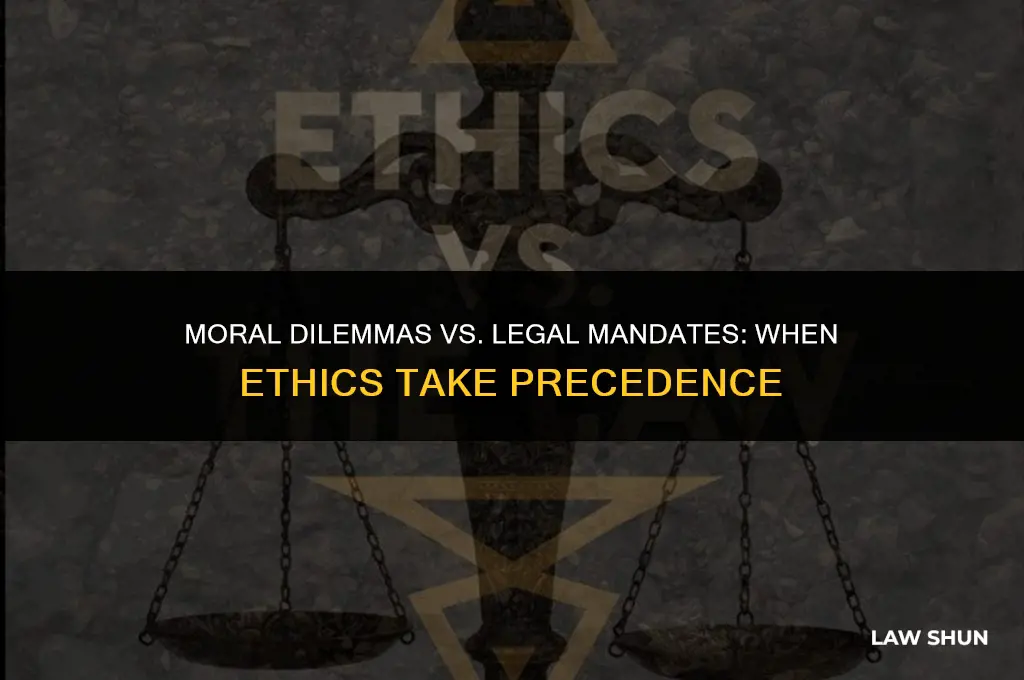 do ethical consideration overrule the law