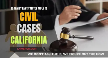 Family Law Statutes: Civil Cases in California