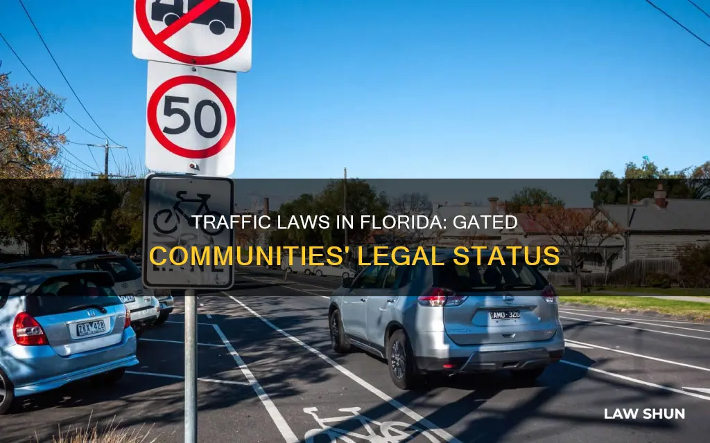 do florida traffic laws apply in gated communities