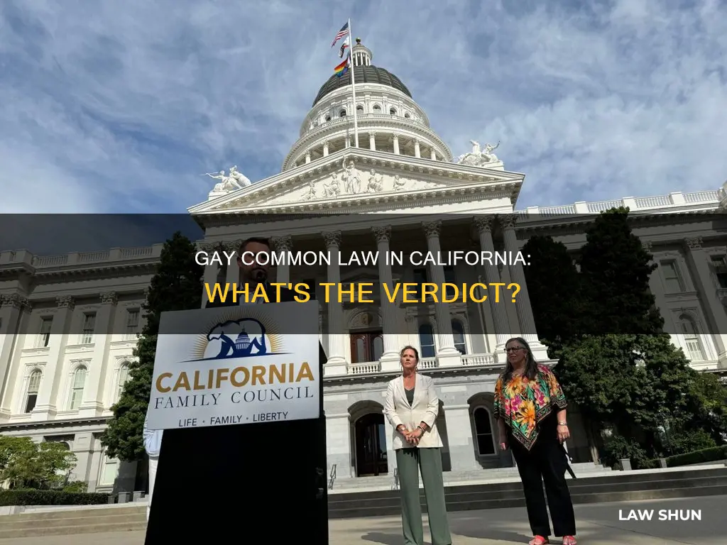 do gays have common law in califodnia
