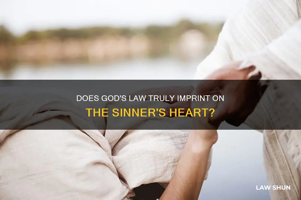 do god write his law on the sinner